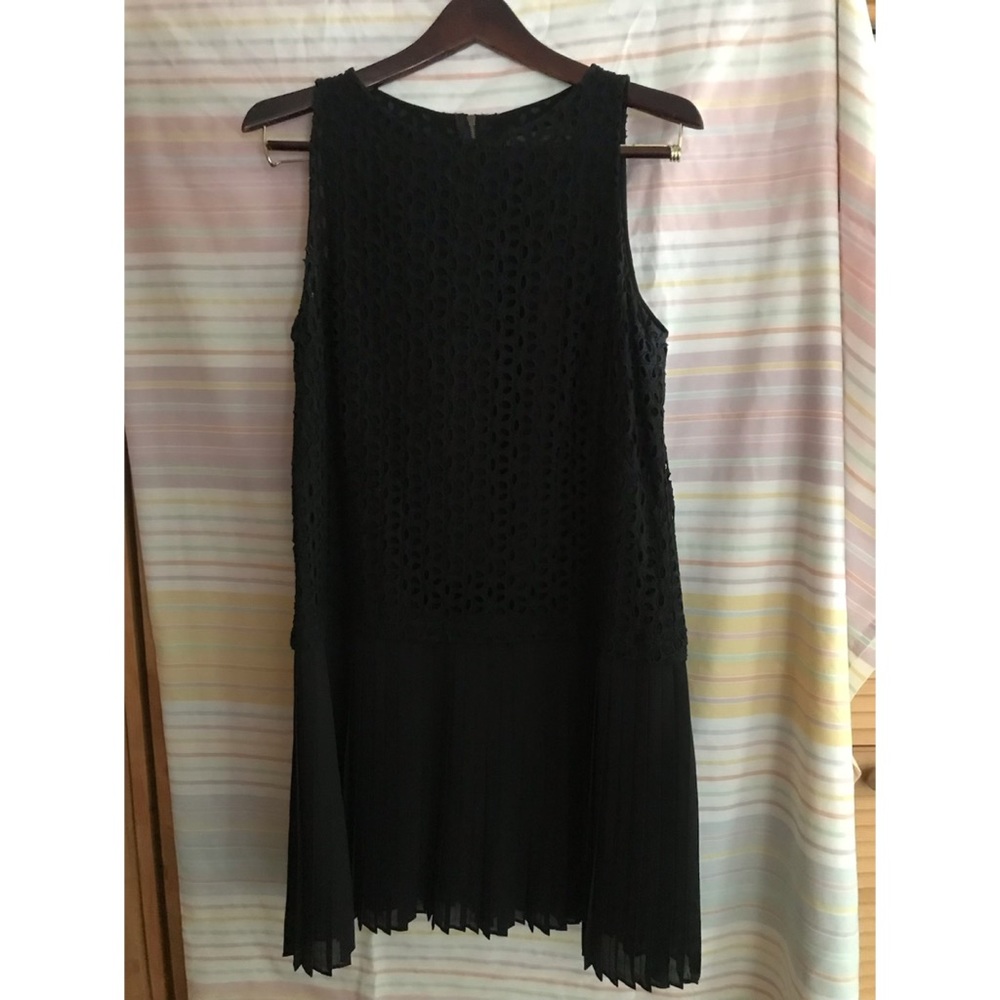 Short black lace dress